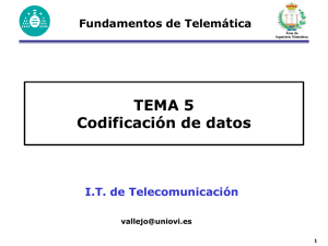 TEMA 5 Codificación de datos