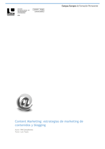 Content Marketing: estrategias de marketing de contenidos y blogging