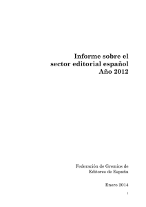 Informe año 2012 - Federación de Gremios de Editores de España