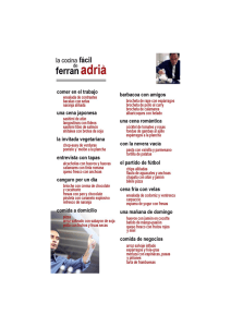 Recetas de Ferran Adriá