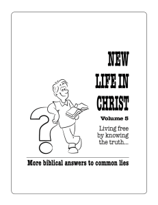 More biblical answers to common lies