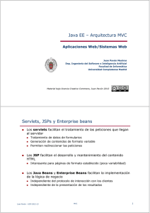 Java EE – Arquitectura MVC Servlets, JSPs y Enterprise beans