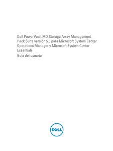 Dell PowerVault MD Storage Array Management Pack Suite versi&oacute;n