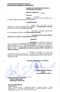 decreto exento n - Ilustre Municipalidad de Chillán