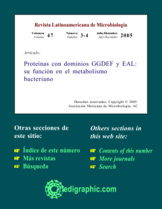 Proteínas con dominios GGDEF y EAL: su función