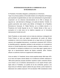 intervencion de bujari en nicaragua 2016