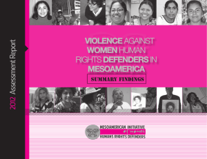 violence against women human rightsdefenders in