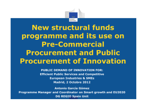 New structural funds New structural funds programme and its use on
