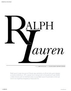 Ralph Lauren es algo más que una firma de ropa, representa un