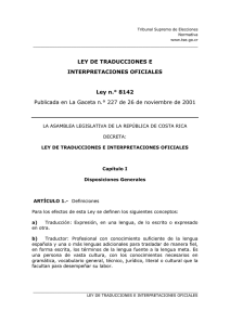 Ley de traducciones e interpretaciones oficiales