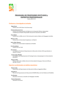 Programa del curso 2013-14 - Universidad Complutense de Madrid