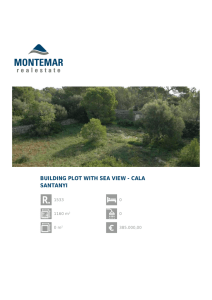 building plot with sea view - cala santanyi