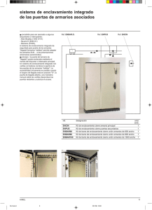 sistema de enclavamiento integrado de las puertas de armarios