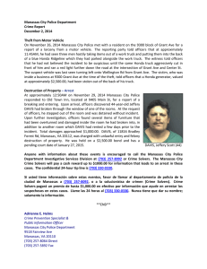 MCPD Crime Report: December 2, 2014