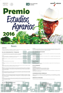 Premio `Estudios Agrarios 2016`