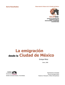 La emigración desde la Ciudad de México
