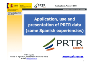Application, use and presentation of PRTR data