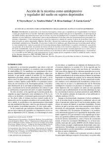 Acción de la nicotina como antidepresivo y regulador del sueño en