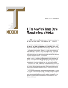 T: The New York Times Style Magazine llega a
