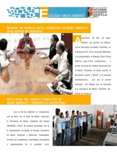 ECOLOGÍA Y MEDIO AMBIENTE - Municipio de Zentla 2014-2017
