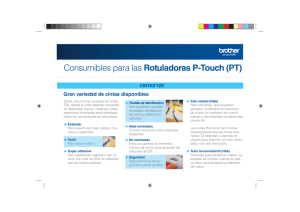 Consumibles para las Rotuladoras P-Touch (PT)