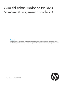 Guía del administrador de HP 3PAR StoreServ Management