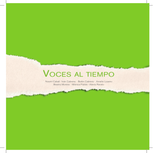 voces al tiempo - Cabildo de Gran Canaria