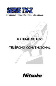 MANUAL DE USO TELÉFONO CONVENCIONAL