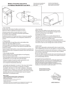 Mailbox Assembly Instructions For Mailbox Model