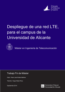Despliegue de una red LTE para el campus de la universidad