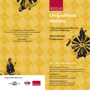 Díptico On political identity - Universidad de Castilla