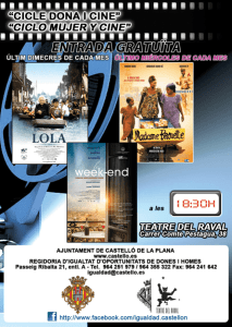 “cicle dona i cine” “ciclo mujer y cine”