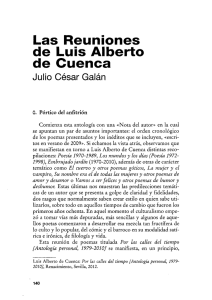 Las Reuniones de Luis Alberto de Cuenca