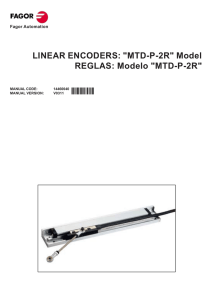 Linear encoder MTD-P-2R for press brakes