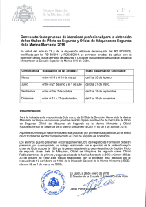 Convocatoria de pruebas de idoneidad profesional para la