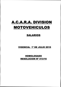 ACARA DIVISIO MOTOVEHICULOS SALARIOS VIGENCIA 01