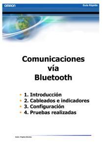 Comunicaciones vía Bluetooth