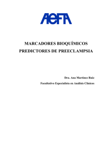 MARCADORES BIOQUÍMICOS PREDICTORES DE PREECLAMPSIA