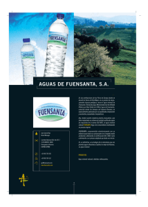 Aguas de Fuensanta, S.A.