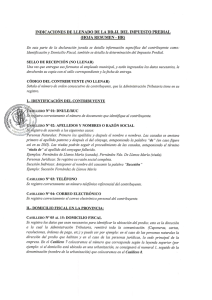 indicaciones de llenado de la ddjj. del inipuesto predial