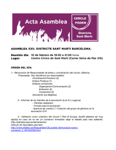 22ª Asamblea Podemos Distrito Sant Martí