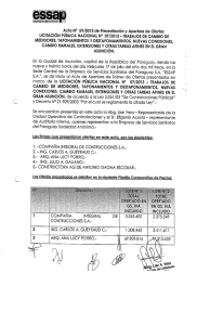 medidores, taponamlentos y destaponamientos, nuevas conexiones