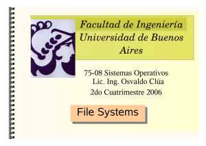 File Systems - Universidad de Buenos Aires