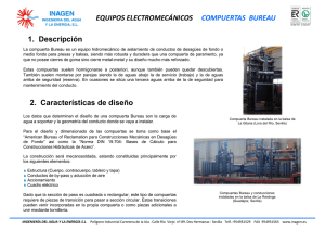 Ficha Compuerta Bureau - INAGEN Ingeniería del Agua y la Energía