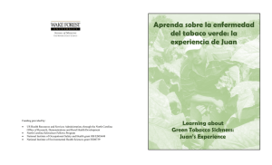 Aprenda sobre la enfermedad del tabaco verde: la experiencia de