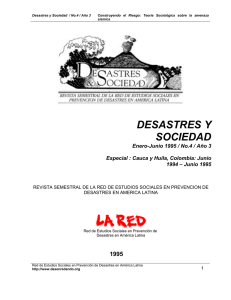 Construyendo el riesgo: Teoría sociológica sobre la amenaza sísmica