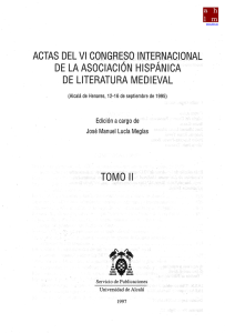 texto y edición - AHLM - Asociación Hispánica de Literatura Medieval