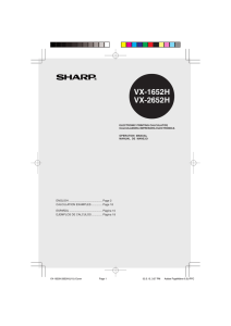VX-1652H and VX-2652H Operation Manual