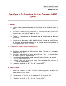 SPANISH 2016 Agenda Items