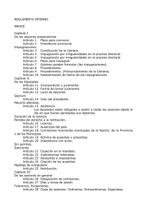 Reglamento interno de la Cámara de Diputados